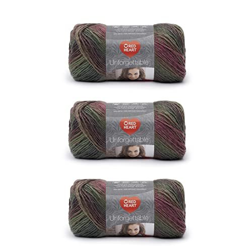 Red Heart Unforgettable Yarn – Self-Striping Shawl & Scarf Yarn