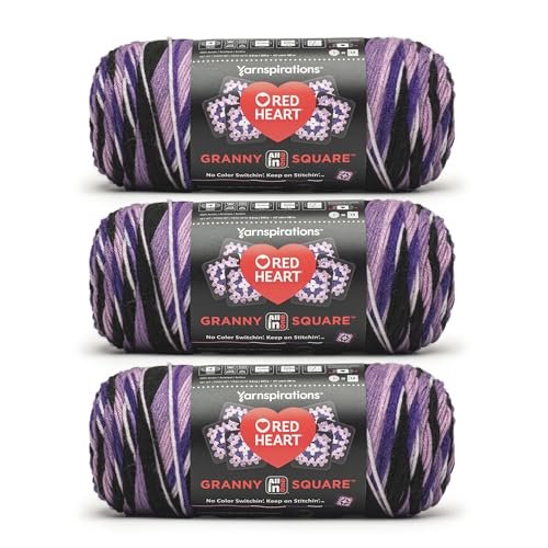 Red Heart Granny Square Yarn | Premium Acrylic Yarn for Classic Crochet Projects