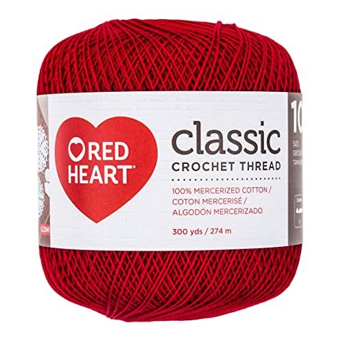Red Heart Crochet Thread | Fine Mercerized Cotton Thread