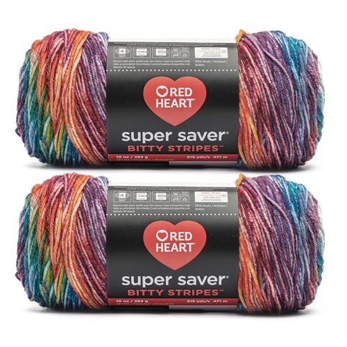 Red Heart Bitty Stripes Yarn